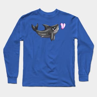 Shark Bites! (Black) Long Sleeve T-Shirt